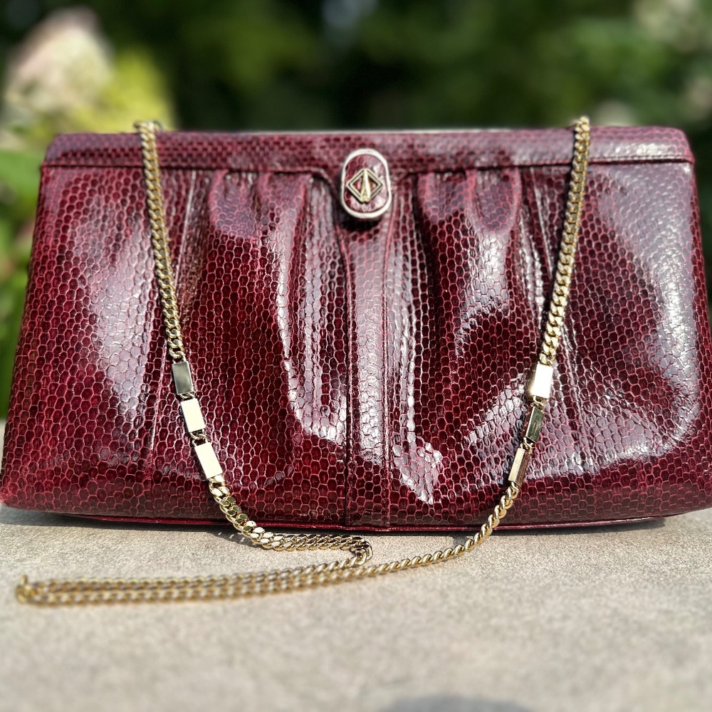 Crimson Maroon, Koret Handbag, Great for Fall Rush or Game Day!